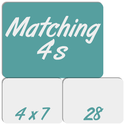 Matching 4's Match The Memory