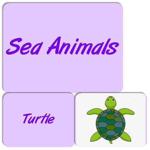 Sea Animals - Match The Memory