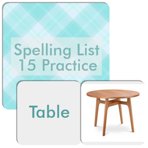 Spelling List 15 Practice Match The Memory