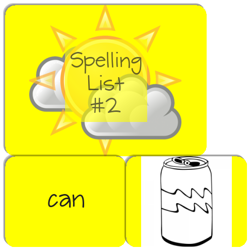Spelling List #2 - Match The Memory